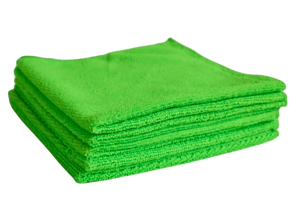 PrestiAgri Mikrovláknová utierka – 40×40 cm – zelená - súprava 5 ks