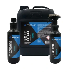 PrestiAgri Umývanie a starostlivosť o exteriér - súprava (1x  Soft Foam 5 l, 1x Hydrowax 1 l, 1x Engine 1 l)