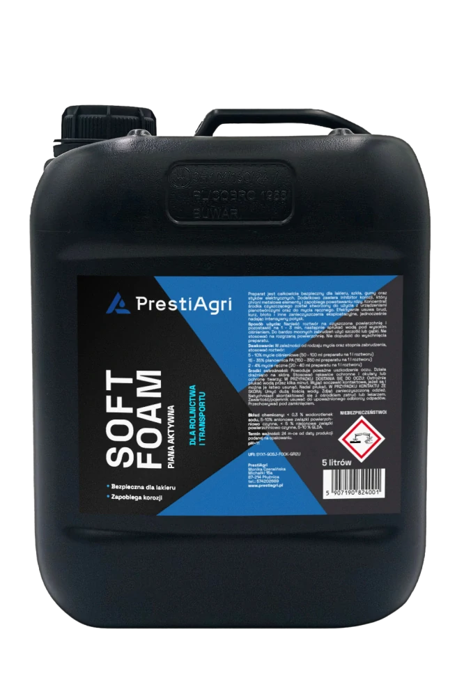 PrestiAgri Umývanie a starostlivosť o exteriér - súprava (1x Soft Foam 5 l, 1x Hydrowax 1 l, 1x Engine 1 l)