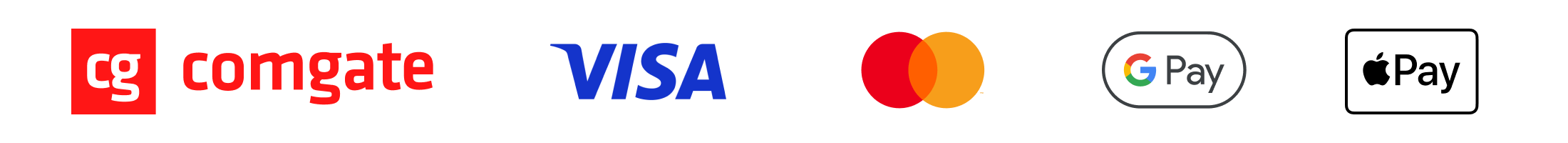 Visa, Mastercard, Apple Pay, Google Pay a Comgate